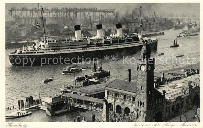 Dampfer Oceanliner Cap Arcona Hamburg