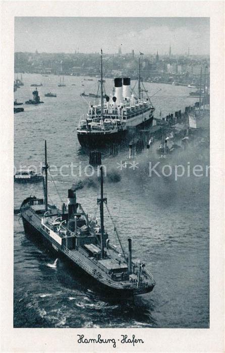 Dampfer Oceanliner Hamburg Hafen