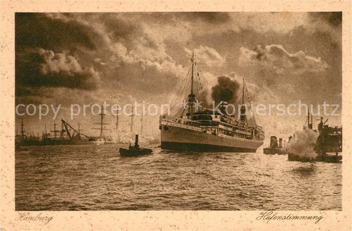 Dampfer Oceanliner Hamburg