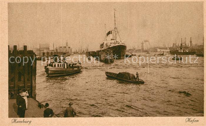 Dampfer Oceanliner Hamburg Hafen