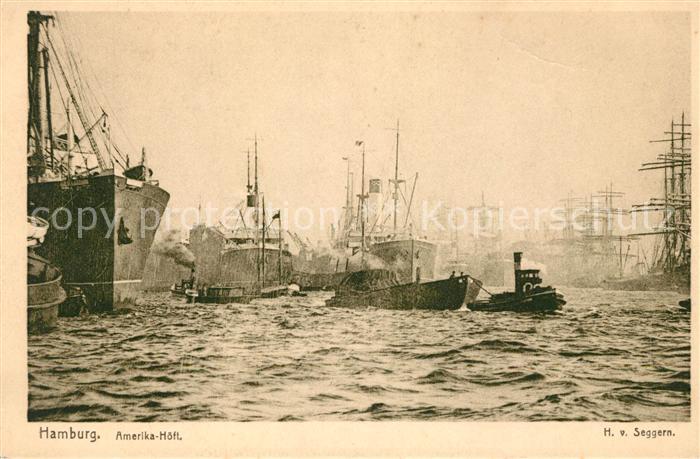 Schiffe Ships Navires Hamburg Amerika-Höft