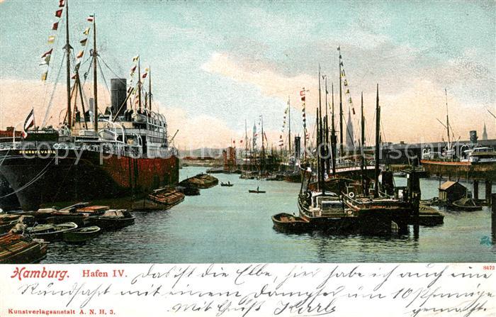 Dampfer Oceanliner Hamburg Hafen IV.