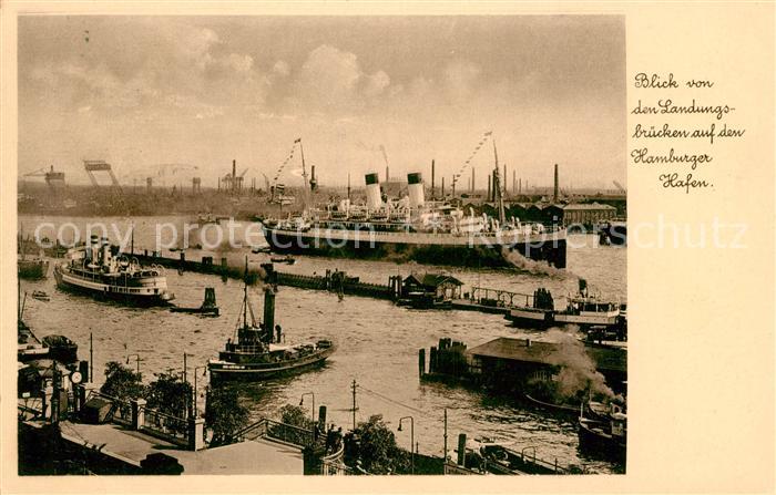 Dampfer Oceanliner Hamburg Hafen