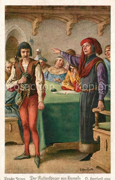 Maerchen Sagen Der Rattenfänger von Hameln Brüder Grim