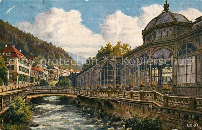 Verlag WIRO Wiedemann Nr. 2739 A Wildbad Trinkhalle