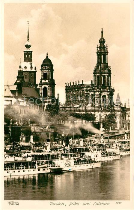 Foto Hahn Nr. 4661 Dresden Schloss Hofkirche