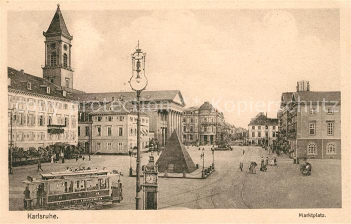Strassenbahn Karlsruhe Marktplatz