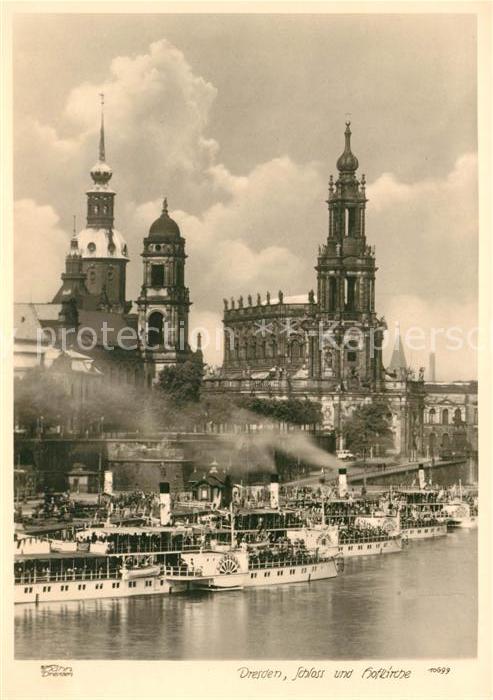 Foto Hahn Nr. 10699 Dresden Schloss Hofkirche Seitenr