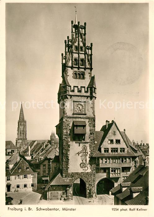 Foto Kellner Rolf Nr. 9254 Freiburg Breisgau Schwabentor Müns
