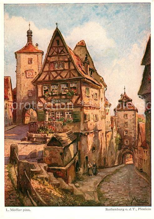 Moessler L. Rothenburg Tauber Plönlein