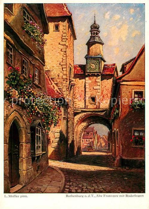 Moessler L. Rothenburg Tauber Fronveste Röderbögen