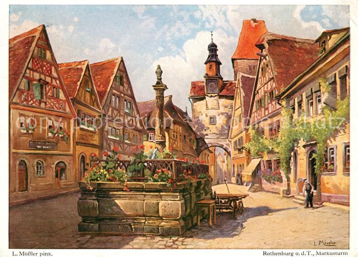 Moessler L. Rothenburg Tauber Markusturm