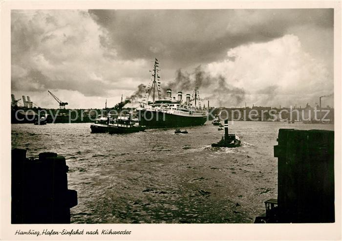 Dampfer Oceanliner Hamburg Hafen Kuhwerder