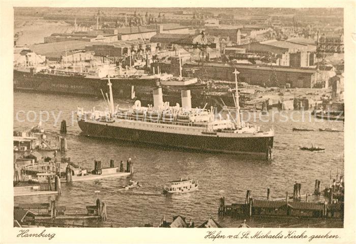 Dampfer Oceanliner Hamburg Hafen