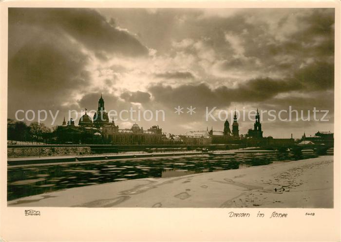 Foto Hahn Nr. 5408 Dresden im Schnee