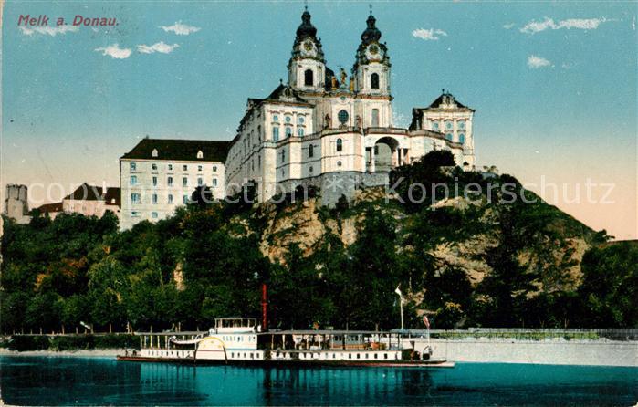 Melk Donau Dampfer Kloster Stift Kirche Donauschifffahrt