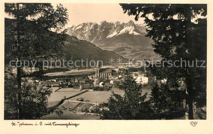 St Johann Pongau Panorama mit Tennengebirge