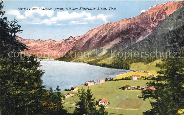 Pertisau Achensee mit Zillertaler Alpen