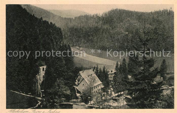 Allerheiligen Muehlkreis Ruine und Kurhaus