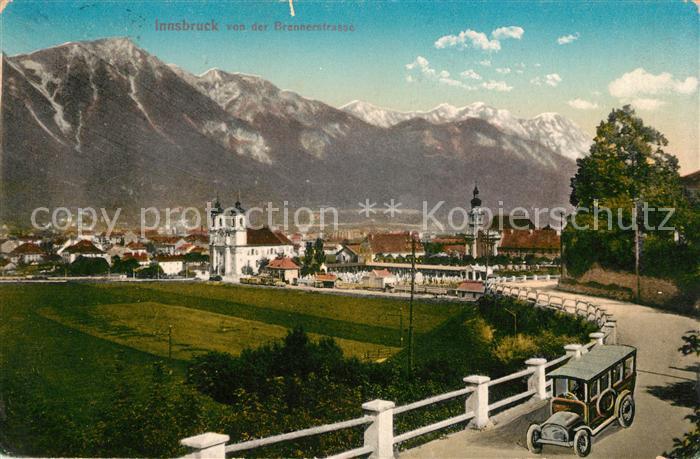 Innsbruck Blick von der Brennerstrasse