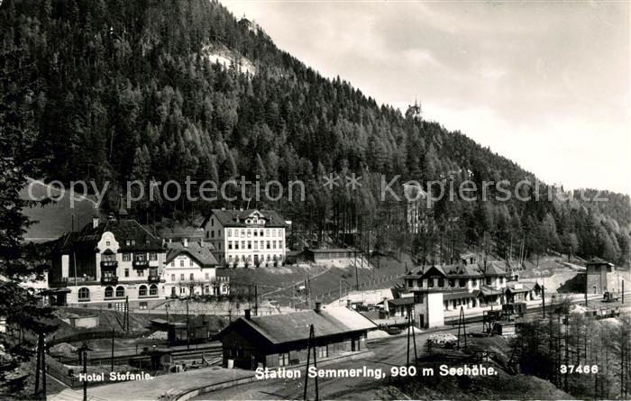 Semmering Niederoesterreich Hotel Stefanie Bahnstation