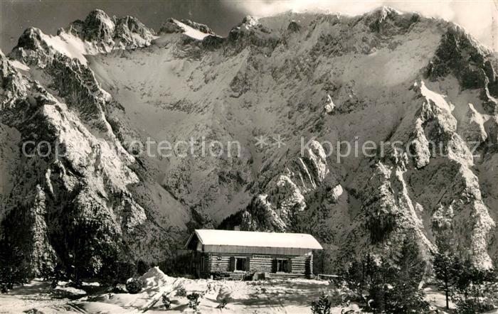 Mittenwald Karwendel Tirol Korbinianhuette am Kreuzberg