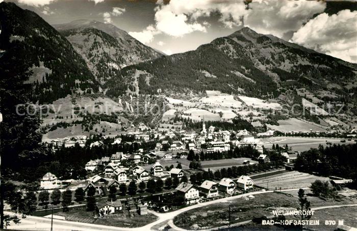 Bad Hofgastein Panorama Weltkurort Alpen