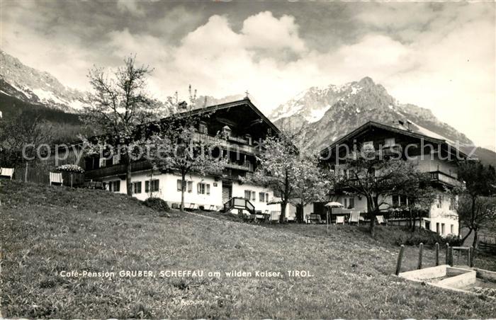 Scheffau Wilden Kaiser Cafe Pension Gruber Kaisergebirge