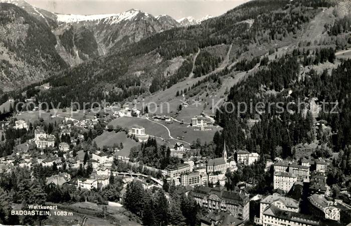 Badgastein Weltkurort Alpen Fliegeraufnahme