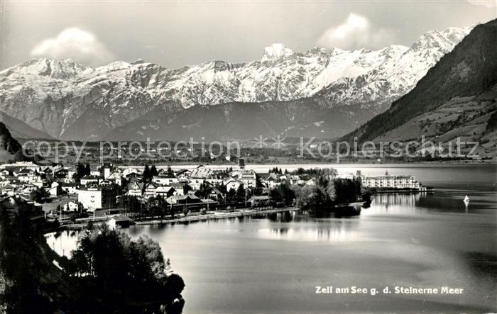 Zell See Panorama mit Blick zum Steinernen Meer Alpenpanorama