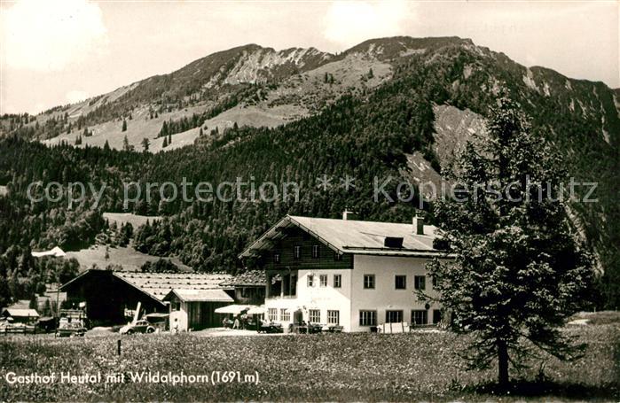 Unken Alpengasthof Heutal mit Wildalphorn