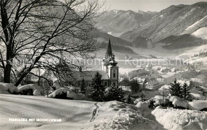 Mariazell Steiermark Winterpanorama mit Hochschwab Alpen