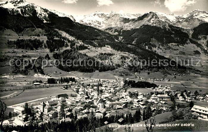 Bad Hofgastein Panorama mit Blick zum Hundskopf Karwendelgebirge