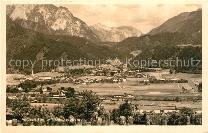 Jenbach Tirol Panorama mit Achenseeberge Alpen