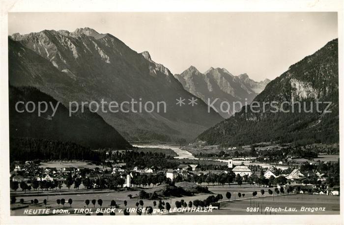 Reutte Tirol Blick von Urisee gegen Lechtaler Alpen