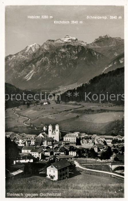 Steinach Brenner Tirol Blick gegen Gschnitztal Alpenpanorama
