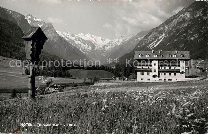 Steinach Brenner Tirol Hotel Trinserhof Wegekreuz Alpenwiesen Alpenpanorama