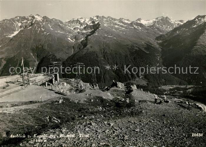 St Anton Arlberg Ausblick vom Kapall gegen Moostal Alpenpanorama
