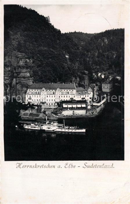 Herrnskretschen Boehmen Elbepartie