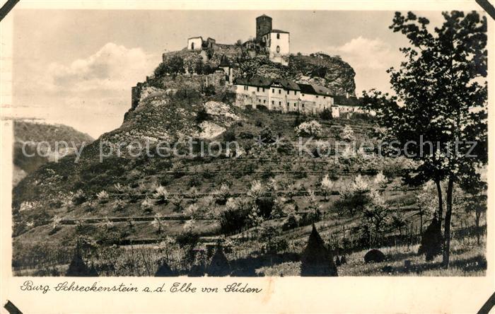 Aussig Tschechien Burg Schreckenstein