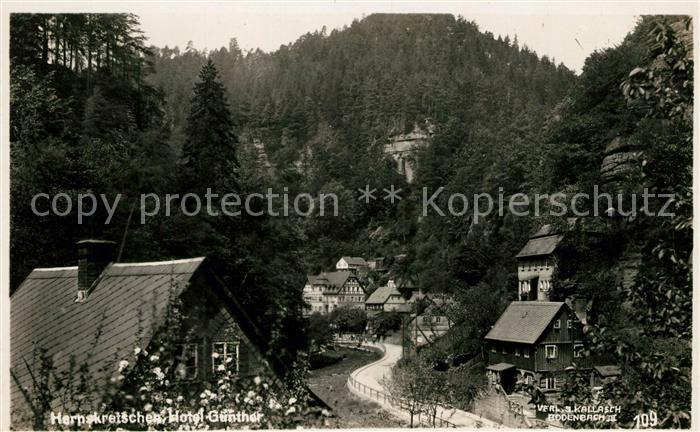 Herrnskretschen Boehmen Hotel Guenther