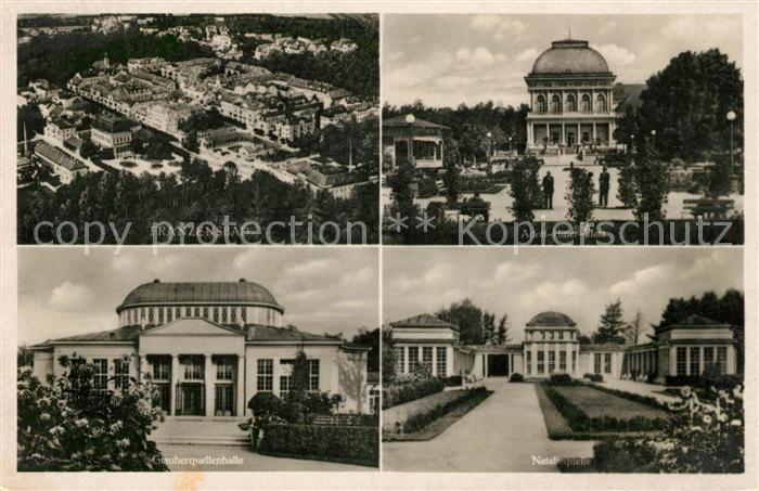 Franzensbad Boehmen Total AH Platz Glauberquellenhalle Nataliequelle