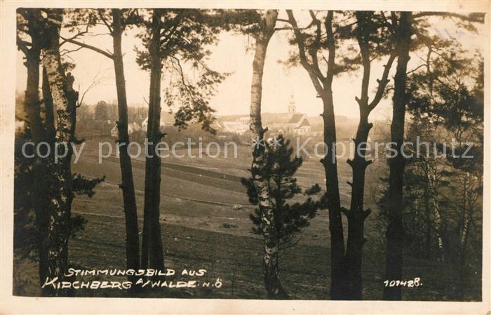 Kirchberg Walde Stimmungsbild Landschaftspanorama