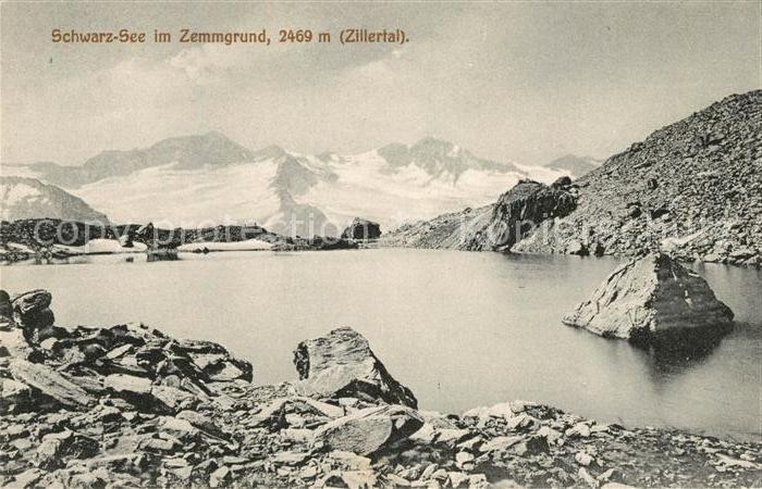 Schwarzsee Tirol Bergsee im Zemmgrund Zillertaler Alpen