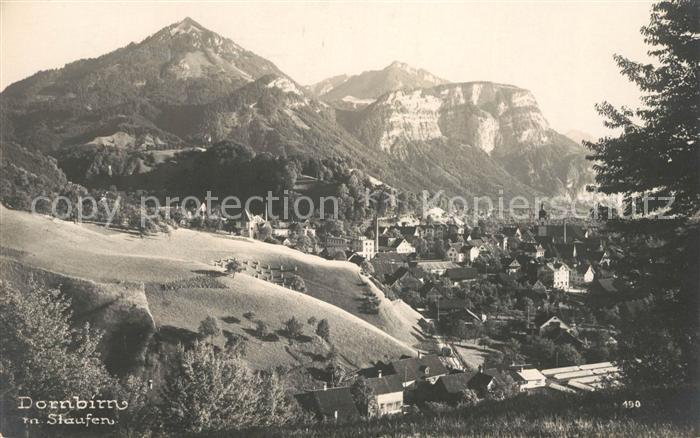 Dornbirn Vorarlberg Gesamtansicht mit Staufen Bregenzerwaldgebirge
