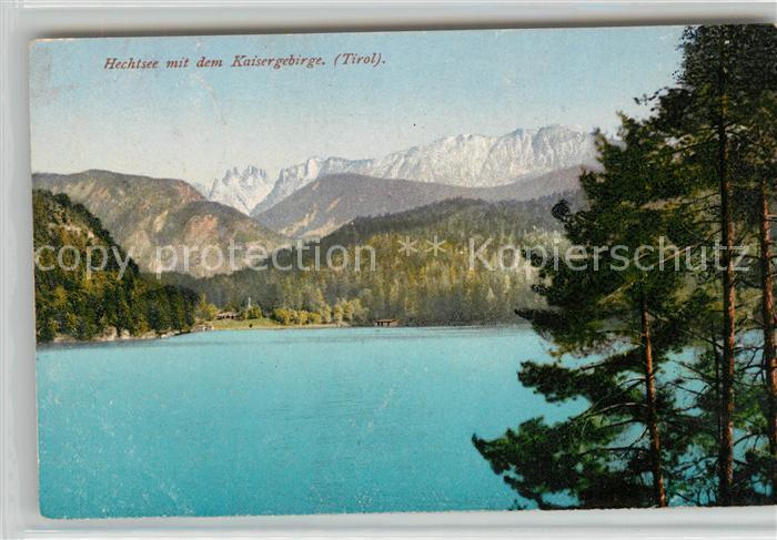 Hechtsee Landschaftspanorama mit Kaisergebirge Photochromiekarte Nr 14206