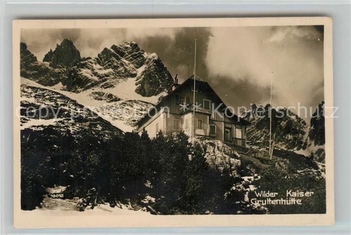 Gruttenhuette Berghuette Wilder Kaiser Kaisergebirge