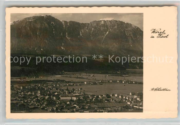 Woergl Tirol Gesamtansicht mit Alpenpanorama