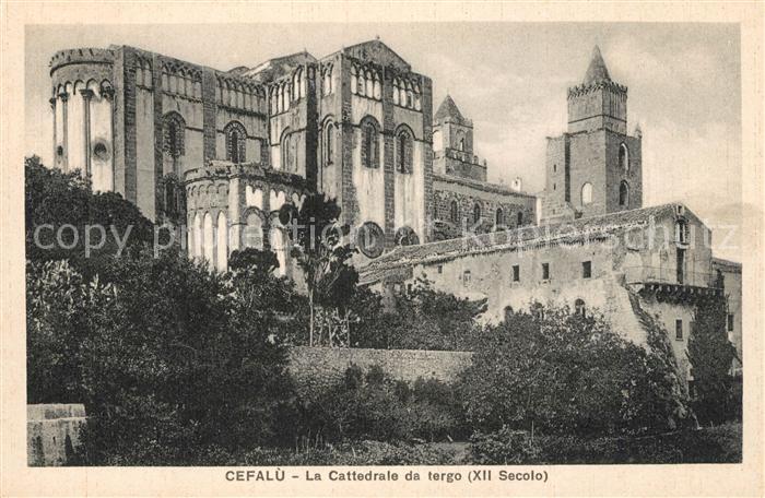 Cefalu Cattedrale da tergo XII secolo