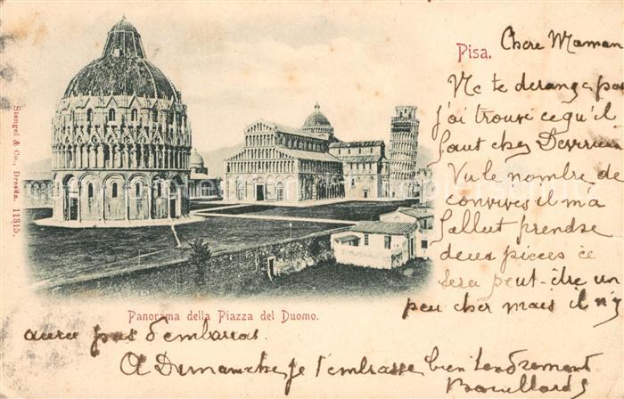 Pisa Panorama della Piazza del Duomo Schiefer Turm